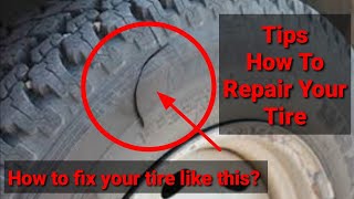 How to Vulcanize Tire Sidewall  Isuzu MUX  Tire Repair [upl. by Nosiaj]