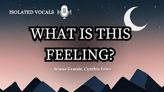 What Is This Feeling  Isolated Vocals  By Ariana Grande amp Cynthia Erivo  Lyric Video  4K [upl. by Linis]