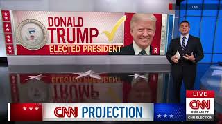 CNN calls 2024 election for Donald Trump [upl. by Eanrahs]