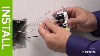 How to Install a GFCI Outlet AFCI and Dual AFCIGFCI Outlet  Leviton [upl. by Rosabelle506]