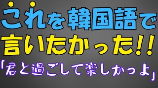 【韓国語学習】これを韓国語で言いたかった！060 [upl. by Eramat]