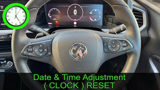 2023 VAUXHALL GRANDLAND  Date amp Time adjustment [upl. by Anilehcim]