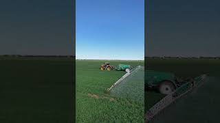 spraying the wheat australia farming farm JCB Goldacers [upl. by Nylleoj]