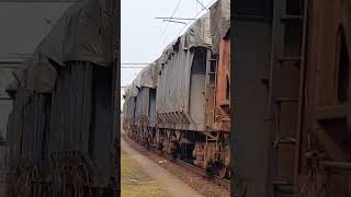 Push Pull Method of Indian Railway 2 WAG7 pulling and pushing goods train loaded with coals train [upl. by Arikaahs177]