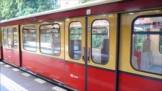 SBahn Berlin  Züge im SBahnhof Hohenzollerndamm HD [upl. by Anerec]