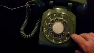 green rotary phone dialing [upl. by Millisent]