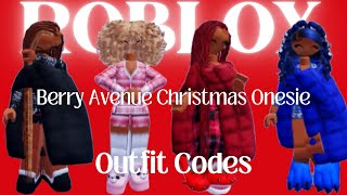 Roblox Berry Avenue Christmas Onesie Outfit Codes Clothes  Vlogmas Day 5 [upl. by Jeni]