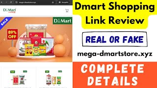 Dmart Shopping Link Real or Fake  megadmartstorexyz Real or Fake  Instagram Dmart Order Review [upl. by Kehsihba950]