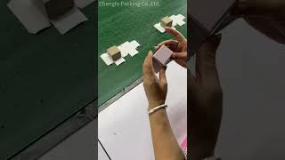 How Changfa Packaging to Make a Small Size Jewelry Boxjewelrybox packaging packagingdesign box [upl. by Wallford]