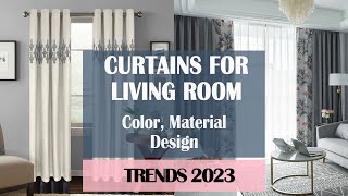 LATEST POPULAR Curtains Trends 2023 For Living Room  Curtain Design For Home Interiors [upl. by Grim]