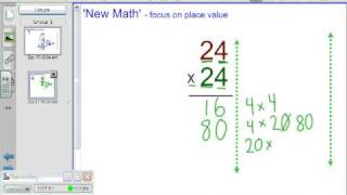 New Math Multiplication Two Digit by Two Digit [upl. by Leihcim274]