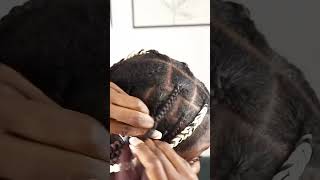 Knotless Box Braid Tutorial DIY shorts hairtutorial braids protectivestyles [upl. by Htbazile867]