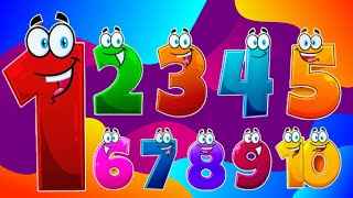 LOS NUMEROS DEL 1 AL 10  Aprende Cantando la Canción de los Números Video educativo [upl. by Enaffit828]