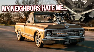 900 HP Blown C10 Joyriding on my Birthday [upl. by Nnylarak]