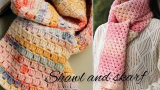 Easy and Quick💯Crochet Shawl and Skarf For Beginners [upl. by Lubeck88]