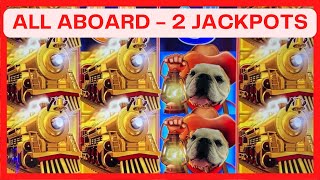 Multiple JACKPOTS on All Aboard Free Games Paid BIG in Vegas [upl. by Acirat68]