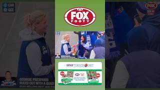 Bianca amp Georgie Prespakis AFLW TeamCoach Break shown on the FoxFooty telecast GeelongCats AFL [upl. by Ahcas932]