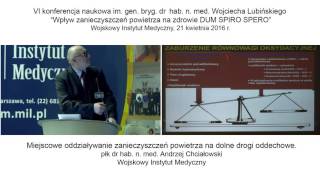 Miejscowe oddziaływanie zanieczyszczeń powietrza na dolne drogi oddechowe [upl. by Nelle39]