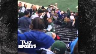 NY Jets Fan  KOS BILL FAN  In Brutal Stadium Fight  TMZ Sports [upl. by Neddie]