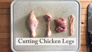 How to Cut Meat Off Chicken Legs [upl. by Walliw]