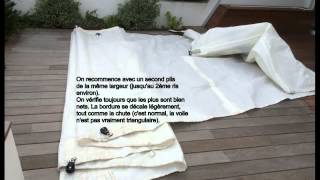 Tutoriel  pliage dune grandvoile GV Elvström dorigine Océanis 37 [upl. by Enaht]