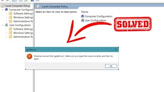 Windows Cannot Find gpeditmsc  How to Enable the Group Policy Editor in Windows 10 or 11  2024 [upl. by Eenolem]