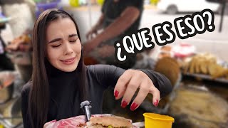 Colombiana prueba por PRIMERA VEZ COMIDA CALLEJERA en Mexico 🇲🇽 🌮 [upl. by Berthold]