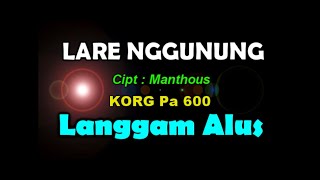 LARE GUNUNG Karaoke Campursari Korg Pa600  Lirik [upl. by Tallia967]