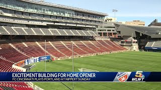 Nippert transforms ahead of FC Cincinnatis first home MLS game [upl. by Gnik]