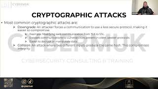 24  Cryptographic Attacks CompTIA Security SY0701 [upl. by Aicena94]