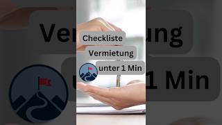 Checkliste für die Vermietung einer Immobilie [upl. by Yerocaj]