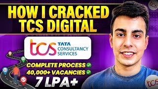 How I Got TCS Digital 7 LPA Offer  Full Roadmap  Strategy to Crack TCS NQT [upl. by Banquer]