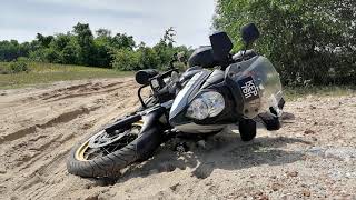 VStrom 650 offroad training at Pulau Indah Klang [upl. by Airual]