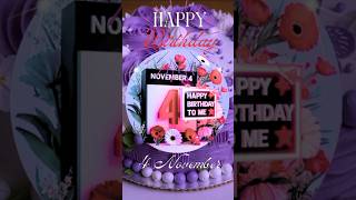 4 November birthday status happy birthday hbdhappybirthday saharhbd hbd 4november november4 [upl. by Raasch]