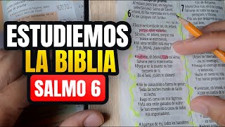 Cómo ESTUDIAR la BIBLIA correctamente estudio bíblico salmo 6 [upl. by Aicemaj]