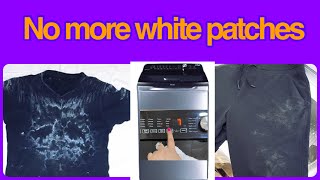 White stains  How to get rid of detergent spots on clothing in fully automatic washer [upl. by Jeavons88]