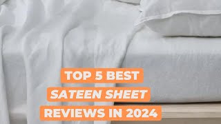 Top 4 Best Sateen Sheets Reviews Of 2024 [upl. by Keyes876]