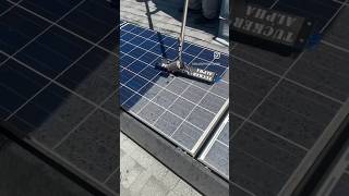 solar panel water cleaning system in india installation solar solarpower soldering shortsvide [upl. by Lorrad]