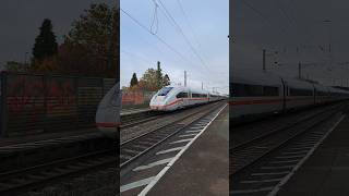 Durchfahrt eines ICE4 der Deutsche Bahn in Bad Krozingen deutschebahn trainspotting shorts yt [upl. by Gerrard8]