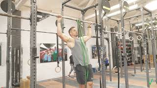 Banded Pull Ups Wide Grip  Invictus Fitness [upl. by Llebanna]