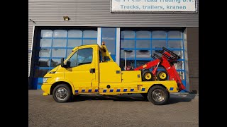 Iveco Daily Tow truck Hefbril Lepel [upl. by Neelhsa]