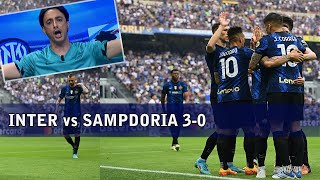 INTERSAMPDORIA 30  TRAMONTANA MERITO AL MILAN MA SONO ORGOGLIOSO E I COMPLIMENTI ALLA MIA INTER [upl. by Grefer]