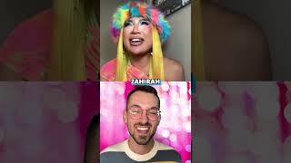 Zahirah Reveals Snatch Game Character On Drag Race UK [upl. by Adiesirb]