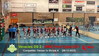 Volleybal Dames 1e Divisie A Veracles D2  BBQ Time Tjoba D1 09122023 [upl. by Wiskind14]