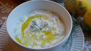 Creamy Tzatziki Sauce Recipe  ザジキギリシャのヨーグルトソース の作り方 [upl. by Oletha]