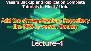 Add the storageBackup Repository like NFS in veeam Backup Lec4 [upl. by Eiten]