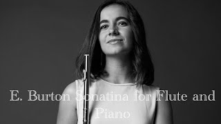 EBurton Sonatina for Flute and Piano  Violeta Gil García [upl. by Nnaael]