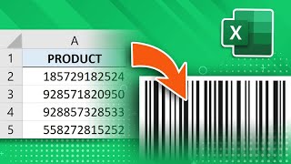 How to create barcodes in Excel for all versions [upl. by Anaira]