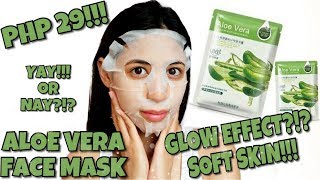 ALOE VERA MASK Review EFFECTIVE ba Bakit ka Trending  PHILIPPINES [upl. by Bron]