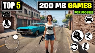 Top 5 Best Android Games Under 200 MB  best Low Size mobile games 2024 [upl. by Kirk]